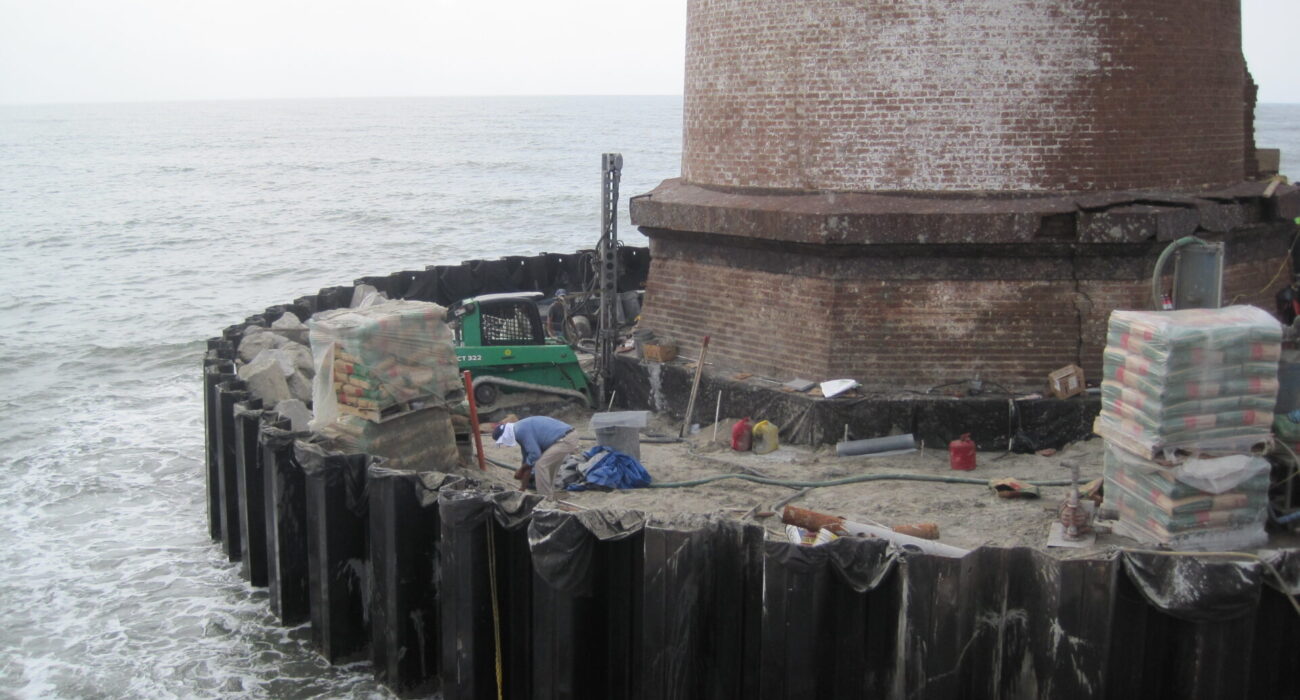 Morris Island Lighthouse Foundation Stabilization